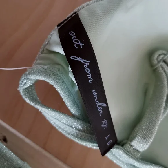 URBAN OUTFITTERS Glimmer Cheeky Bikini Bottom & Triangle Bikini Top- NWT (L) - Picture 9 of 15